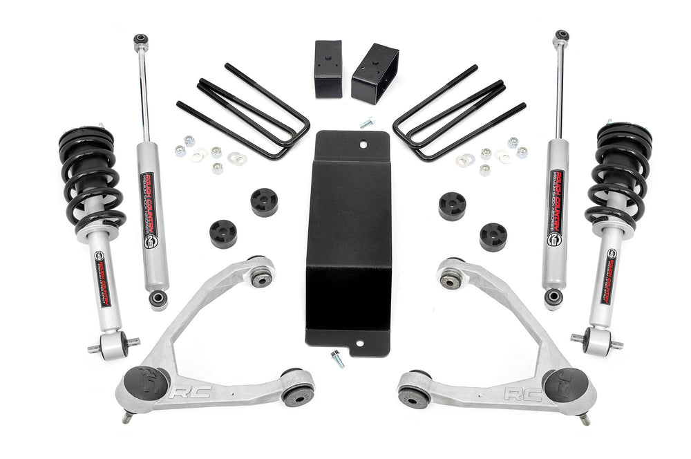 Rough Country - 3.5 Inch Lift Kit - Forged UCA - N3 Strut - Chevy/GMC 1500 (14-16)
