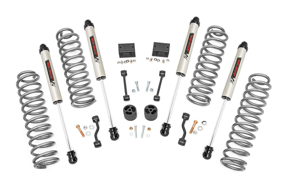 Rough Country - 2.5 Inch Lift Kit - Coils - V2 - Jeep Wrangler Unlimited 4WD (2018-2023)