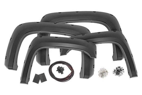 Rough Country - Pocket Fender Flares - 6'7" & 8' Bed - GCN Victory Red - Chevy Silverado 1500/2500HD/3500HD (07-14)