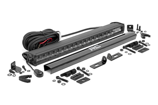 Rough Country - LED Light Kit - Bumper Mount - 20" Black Single Row - Ford Ranger (19-23)