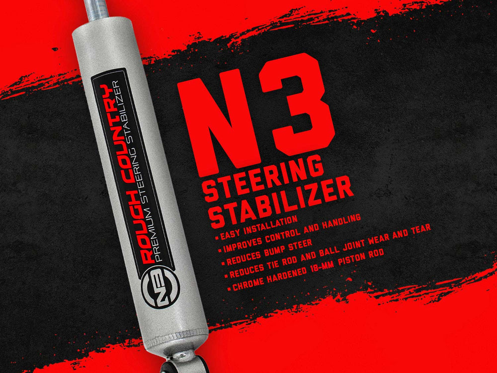 Rough Country - N3 Steering Stabilizer - Ford Bronco/F-100/F-150 4WD (1970-1979)