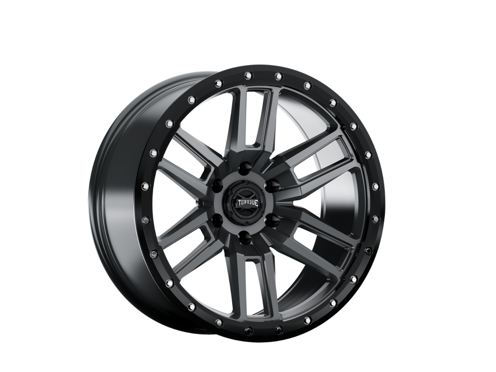 Rough Country - Torque Pritchett/Anthracite w/Black Lip/20x9/6x5.5/-12mm