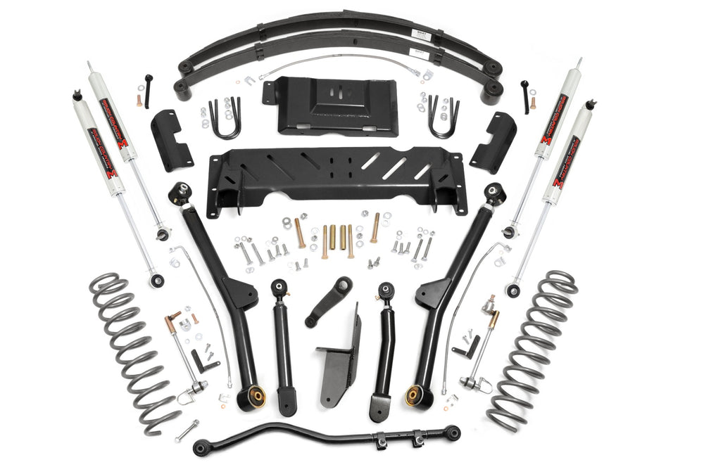 Rough Country - 4.5 Inch Lift Kit - Long Arm - RR Leaf's - M1 - Jeep Cherokee XJ 4WD (84-01)
