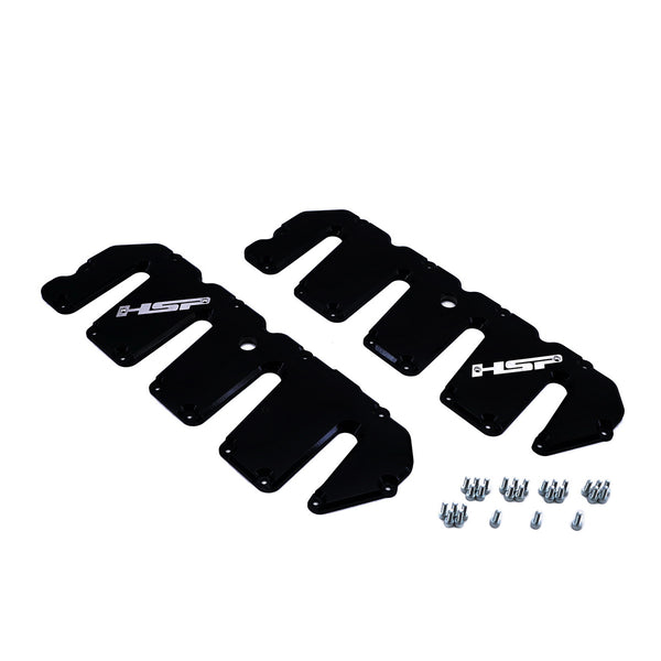 2004.5-2010 Chevrolet / GMC Billet Valve Covers Silk Satin Black