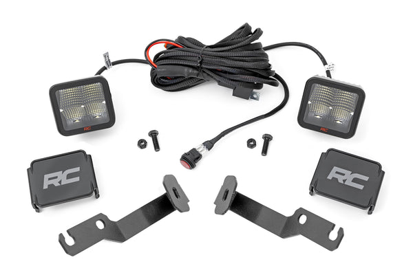 Rough Country - LED Light Kit - Ditch Mount - 2" Spectrum Pair - Spot - Toyota Tacoma (05-15)