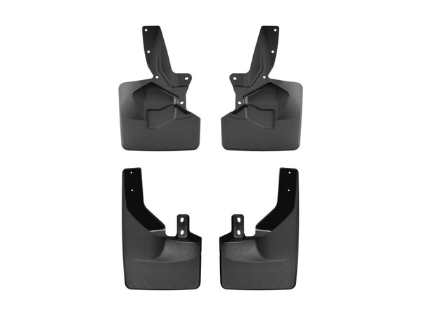 WeatherTech - WeatherTech 21-22 Ford Bronco (Bumper Style 1) Front & Rear No Drill Mudflaps - Black - 110148-120148