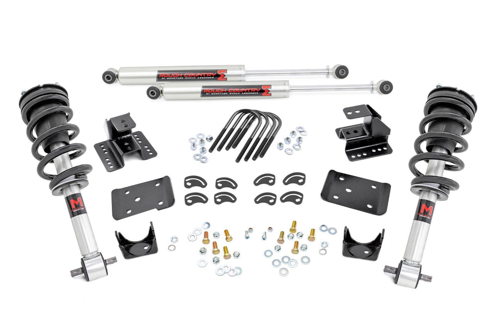 Rough Country - 2 Inch Lowering Kit - 4 Inch Rear Lowering - M1 - Chevy/GMC 1500 (14-18 & Classic)