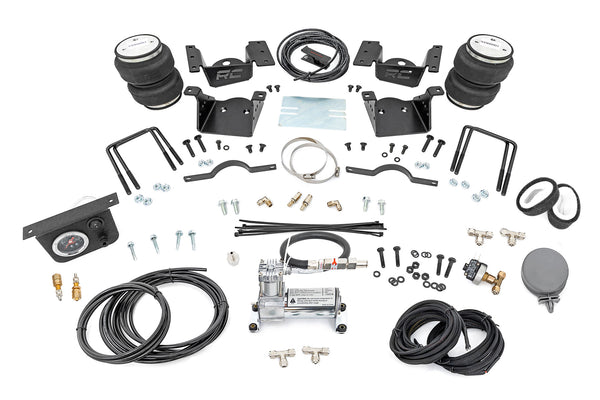 Rough Country - Air Spring Kit w/compressor - 0-7.5" Lift - Chevy/GMC 2500HD/3500HD (11-19)
