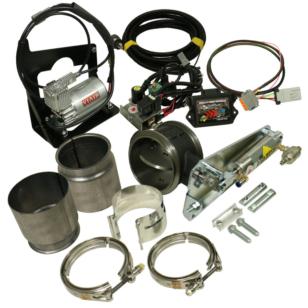 BD Diesel BD Cummins 6.7L Exhaust Brake Remote Air 5.0in Dodge 2007.5-2017 w/Non-VGT Turbo - 1027345