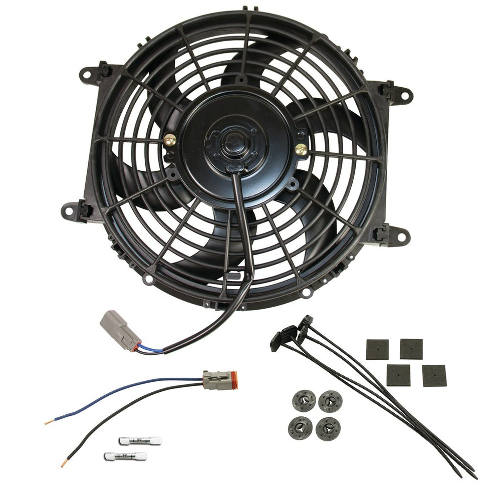 BD Diesel Universal Electric Cooling Fan Kit - 80-watt 10-inch 800 CFM - 1030607