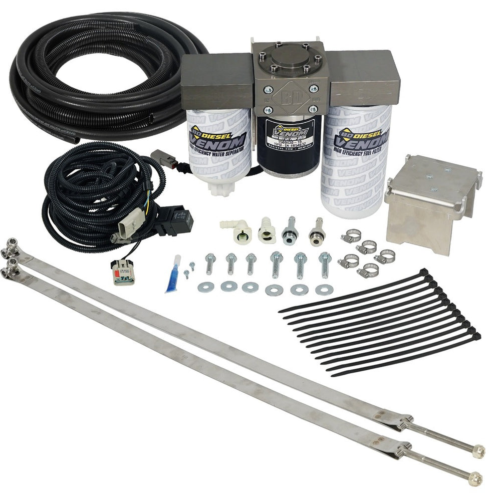 BD Diesel BD Venom Cummins Fuel Lift Pump c/w Filter & Separator - Dodge 6.7L 2013-2022 - 1050334