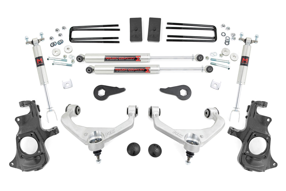 Rough Country - 3.5 Inch Knuckle Lift Kit - M1 - w/ Overloads - Chevy/GMC 2500HD/3500HD (11-19)