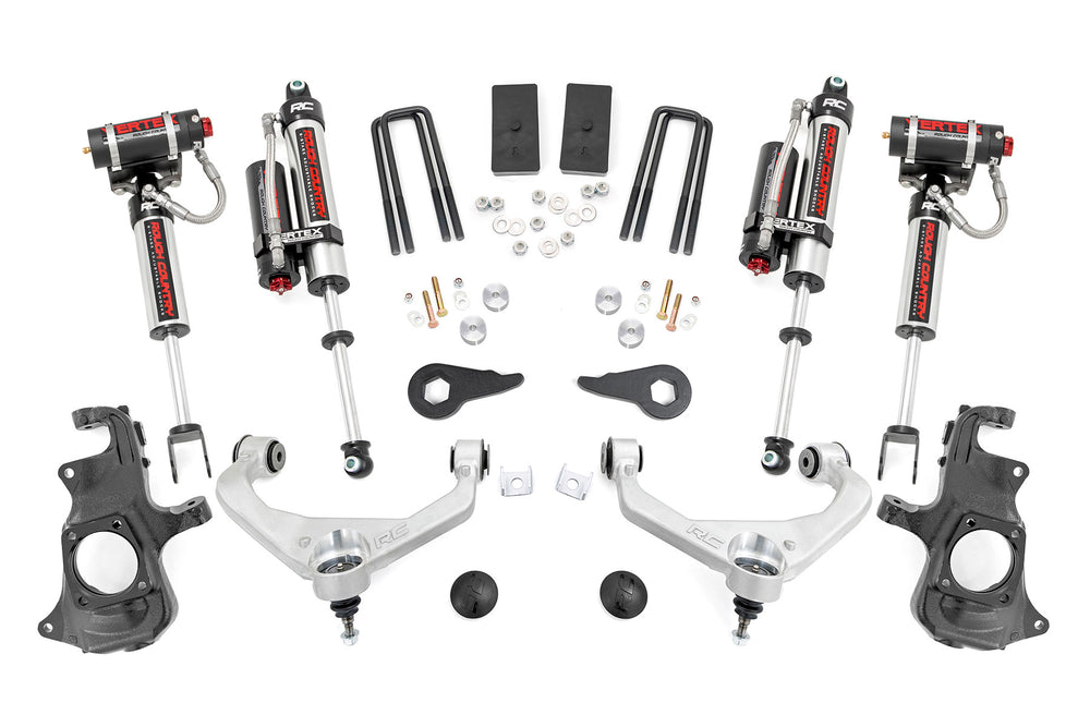 Rough Country - 3.5 Inch Lift Kit - Knuckle - Vertex - w/ Overloads - Chevy/GMC 2500HD/3500HD (11-19)