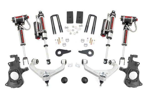 Rough Country - 3.5 Inch Lift Kit - Knuckle - Vertex - w/ Overloads - Chevy/GMC 2500HD/3500HD (11-19)