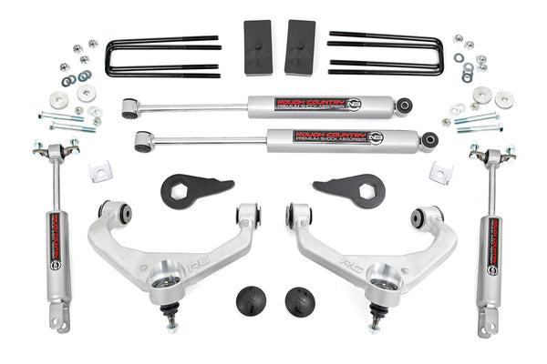 Rough Country - 3.5 Inch Lift Kit - w/ Overloads - Chevy/GMC 2500HD/3500HD (11-19)