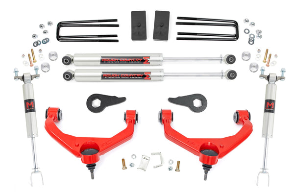 Rough Country - 3.5 Inch Lift Kit - M1 - w/ Overloads - Chevy/GMC 2500HD/3500HD (11-19)