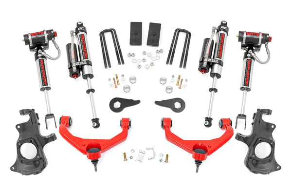 Rough Country - 3.5 Inch Lift Kit - Knuckle - Vertex - w/ Overloads - Chevy/GMC 2500HD/3500HD (11-19)