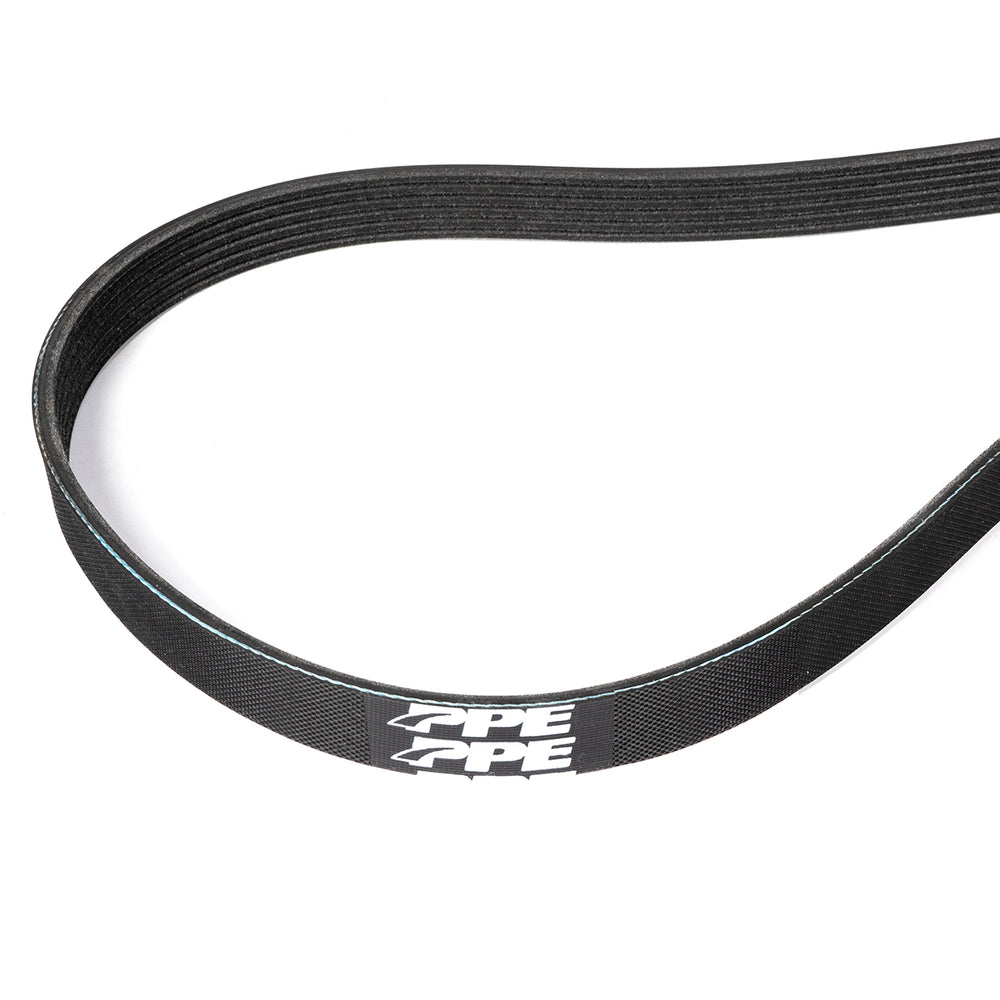 HIGH-PERFORMANCE HEAVY-DUTY SERPENTINE BELT - 2002-2010 DURAMAX W/ PPE DUAL FUELER, OR 2002-2005 STOCK DUAL ALTERNATOR (105A) NO VACUUM PUMP