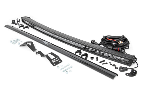 Rough Country - LED Light Kit - Front Mount - 40" Black Single Row - Can-Am Commander Max 1000