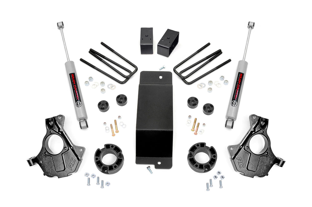 Rough Country - 3.5 Inch Lift Kit - Alum/Stamp Steel LCA - Chevy/GMC 1500 (14-18 & Classic)