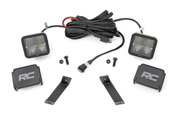 Rough Country - LED Light Kit - Ditch Mount - 2" Spectrum Pair - Spot - Jeep Cherokee KL (14-21)