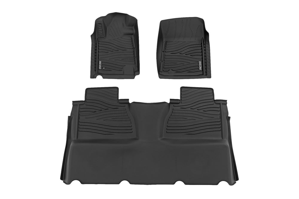 Rough Country - Floor Mats - FR & RR - Double Cab - Toyota Tundra 2WD/4WD (2014-2021)