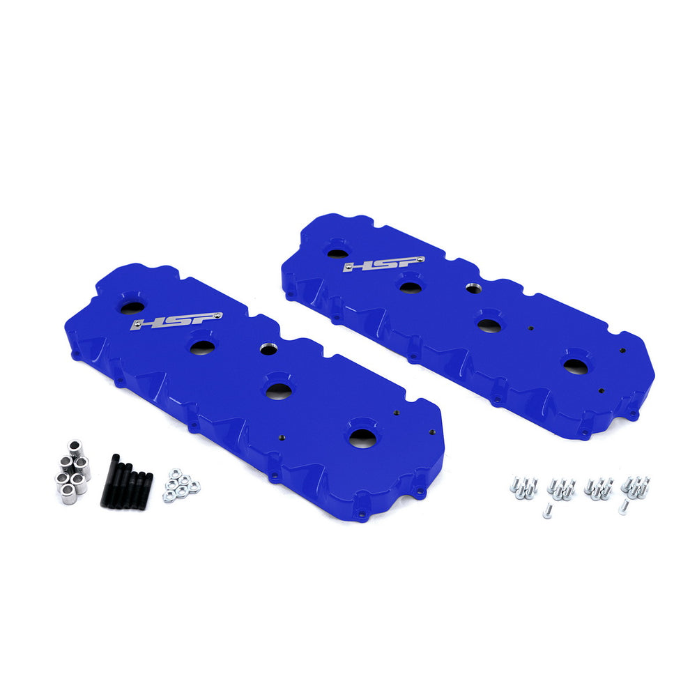 2001-2004 Chevrolet / GMC Billet Valve Covers Illusion Blueberry