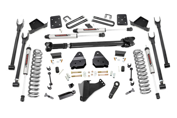 Rough Country - 6 Inch Lift Kit - Diesel - 4-Link - D/S -V2 - Ford F-250/F-350 Super Duty (17-22)