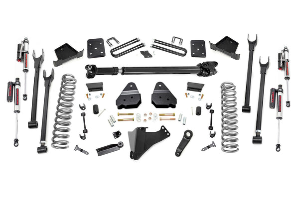 Rough Country - 6 Inch Lift Kit - Diesel - 4-Link - FR D/S -Vertex - Ford F-250/F-350 Super Duty (17-22)