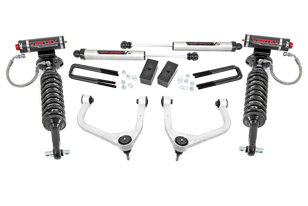 Rough Country - 3.5 Inch Lift Kit - Vertex/V2 - GMC Sierra 1500 2WD/4WD (2019-2025 & Classic)