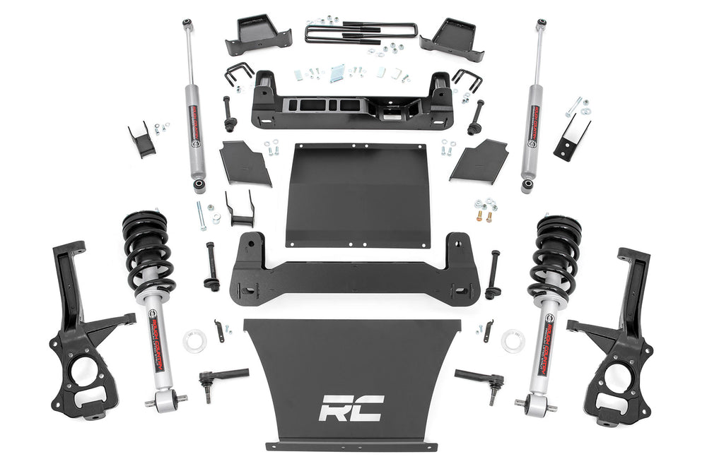 Rough Country - 4 Inch Lift Kit - AT4/Trailboss - N3 Struts - Chevy/GMC Sierra 1500 (19-24)/Silverado 1500 (19-24)