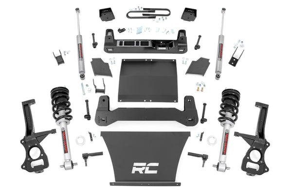Rough Country - 6 Inch Lift Kit -Mono Leaf Rear - N3 Struts - GMC Sierra 1500 2WD/4WD (2019-2024 & Classic)