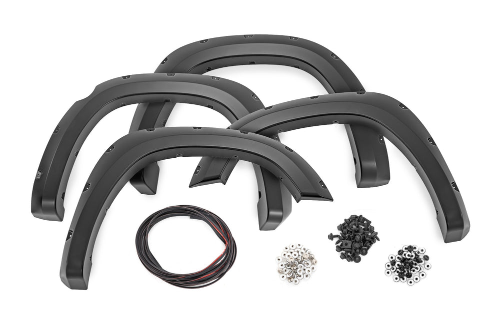 Rough Country - Pocket Fender Flares - PX8 Black Crystal - Ram 1500 2WD/4WD (2019-2024)