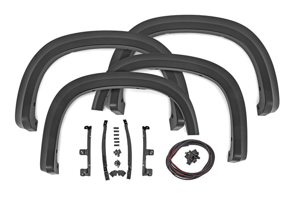 Rough Country - Fender Flares - Sport - GBA Black - Chevy Silverado 1500 2WD/4WD (2019-2025 & Classic)