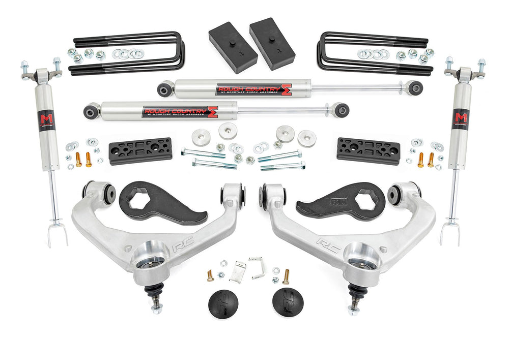 Rough Country - 3 Inch Lift Kit - UCAs - M1 - w/ Overloads - Chevy/GMC 2500HD/3500HD (20-25)