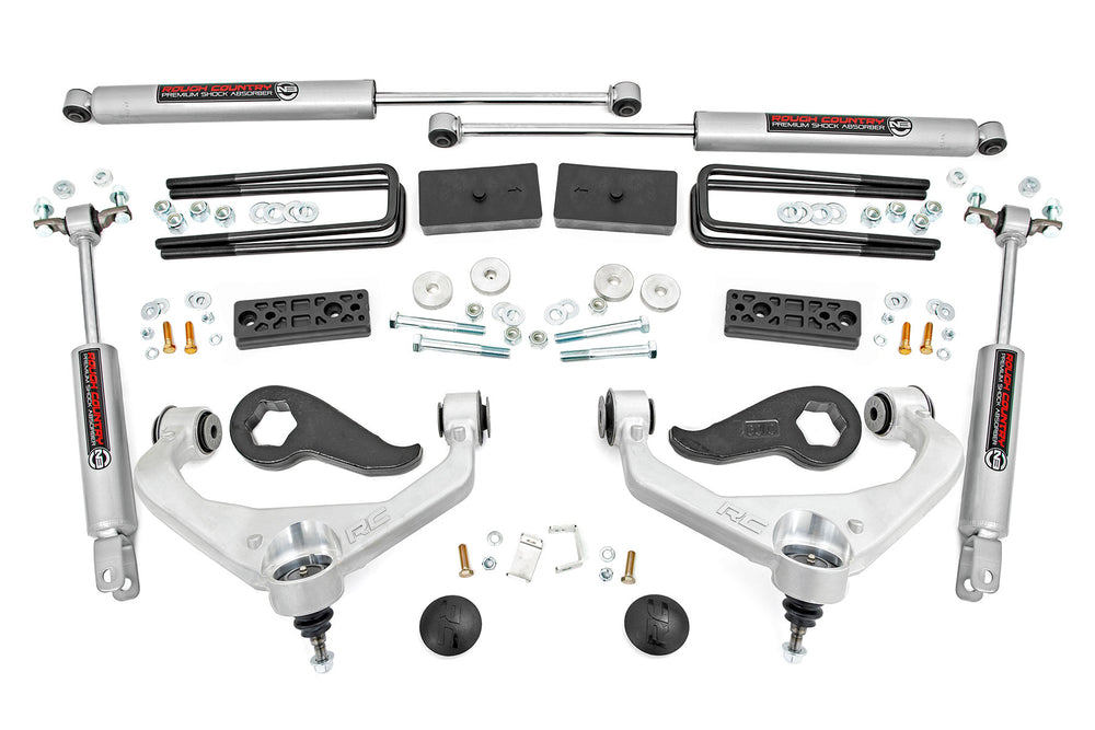 Rough Country - 3 Inch Lift Kit - w/ Overloads - Chevy/GMC 2500HD/3500HD (20-25)