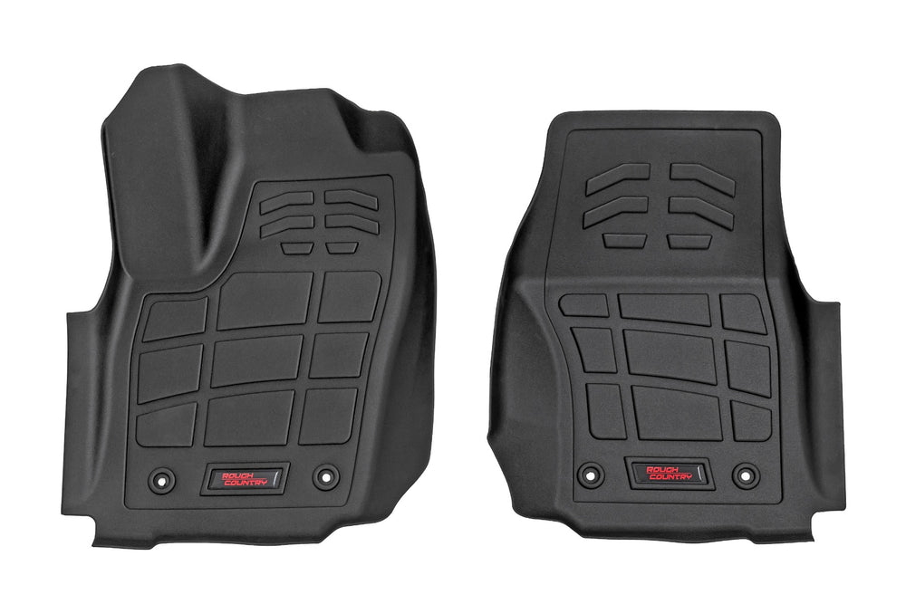 Rough Country - Sure-Fit Floor Mats - Front - Double Cab - Toyota Tacoma 2WD/4WD (2024-2025)