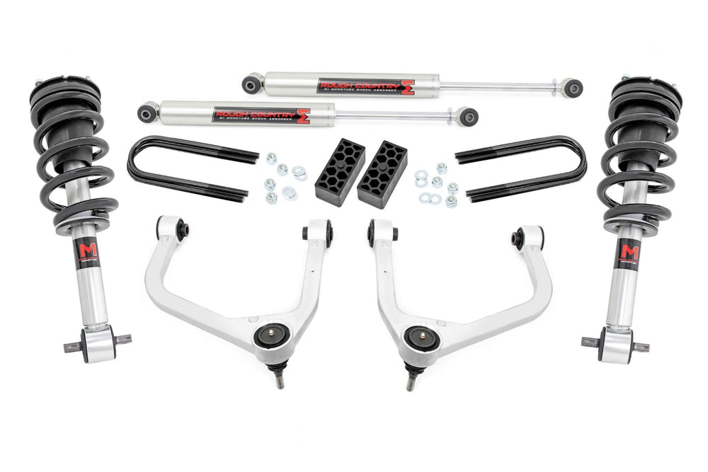 Rough Country - 3.5 Inch Lift Kit - M1 Struts/M1 - Chevy Silverado 1500 2WD/4WD (2025)