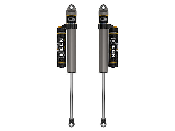 ICON 1999-2025 Ford F-250/F-350 Super Duty, 3-6” Lift, Rear, V.S. 2.5 Aluminum Series Shock Absorbers, Piggyback Reservoir w/ CDCV, Pair