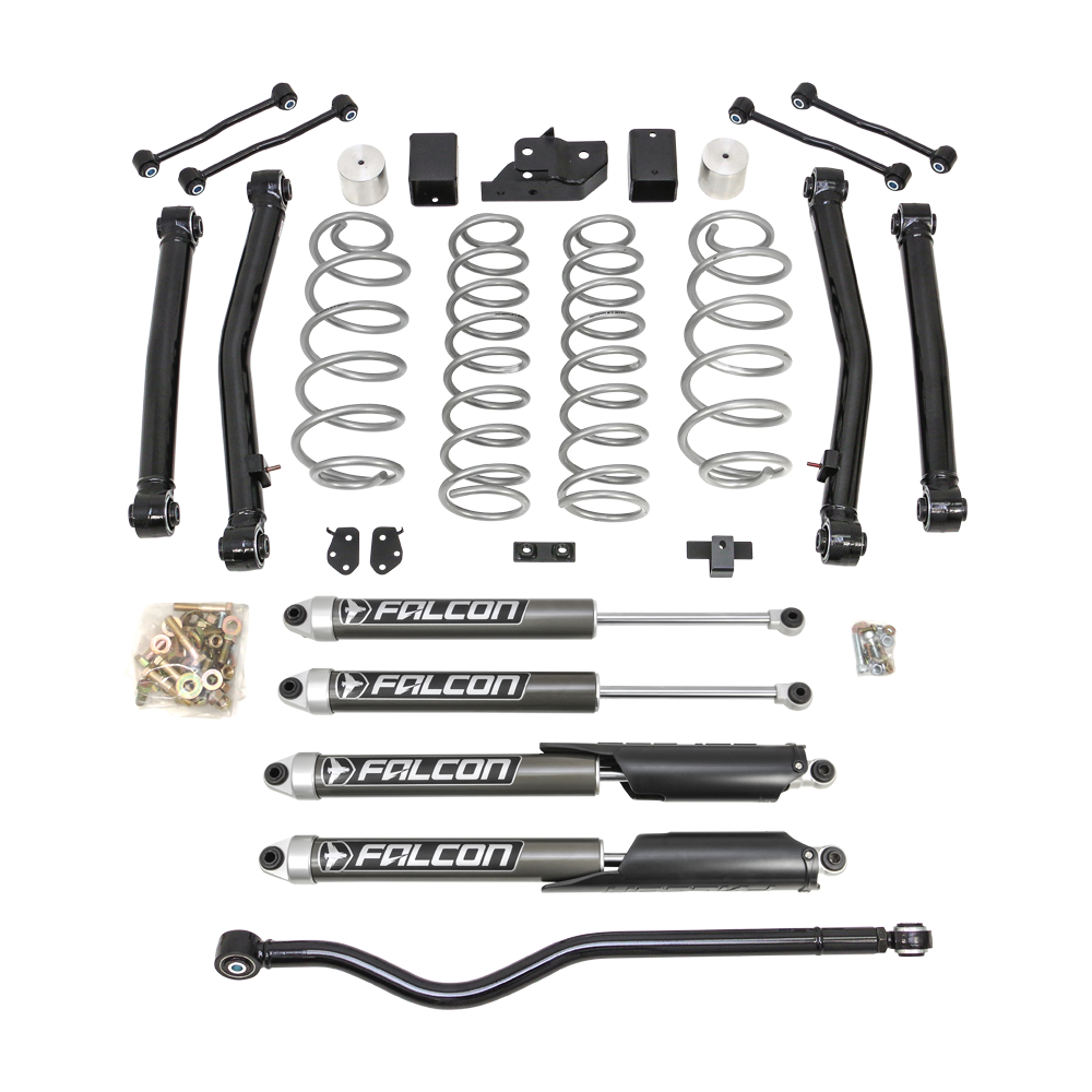 ReadyLift - Terrain Flex 4-Arm Kit With Falcon 2.1 Monotube Shocks 2018-2023 Jeep JL Wrangler - 69-6837