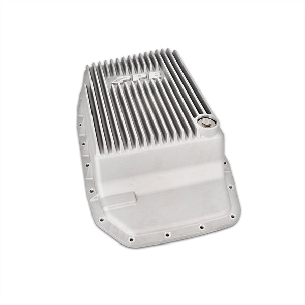 07-19 F150/Expedition/Navigator, 17-19 Super Duty 6R80/6R100 Cast Aluminum Transmission Pan Black Pacific Performance Engineering