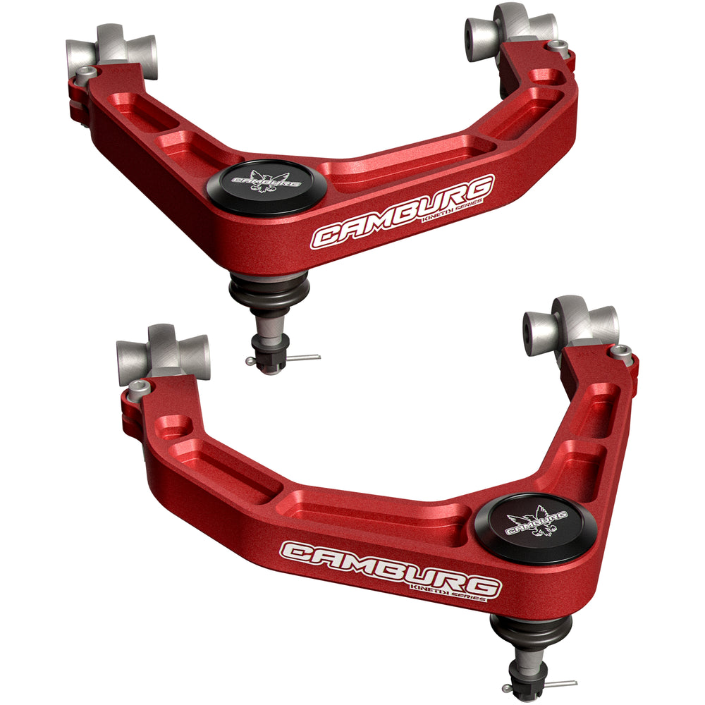 Camburg Engineering 2010-2025 Ford F-150 Raptor KINETIK Series X-Joint XL Upper Control Arm Kit Red