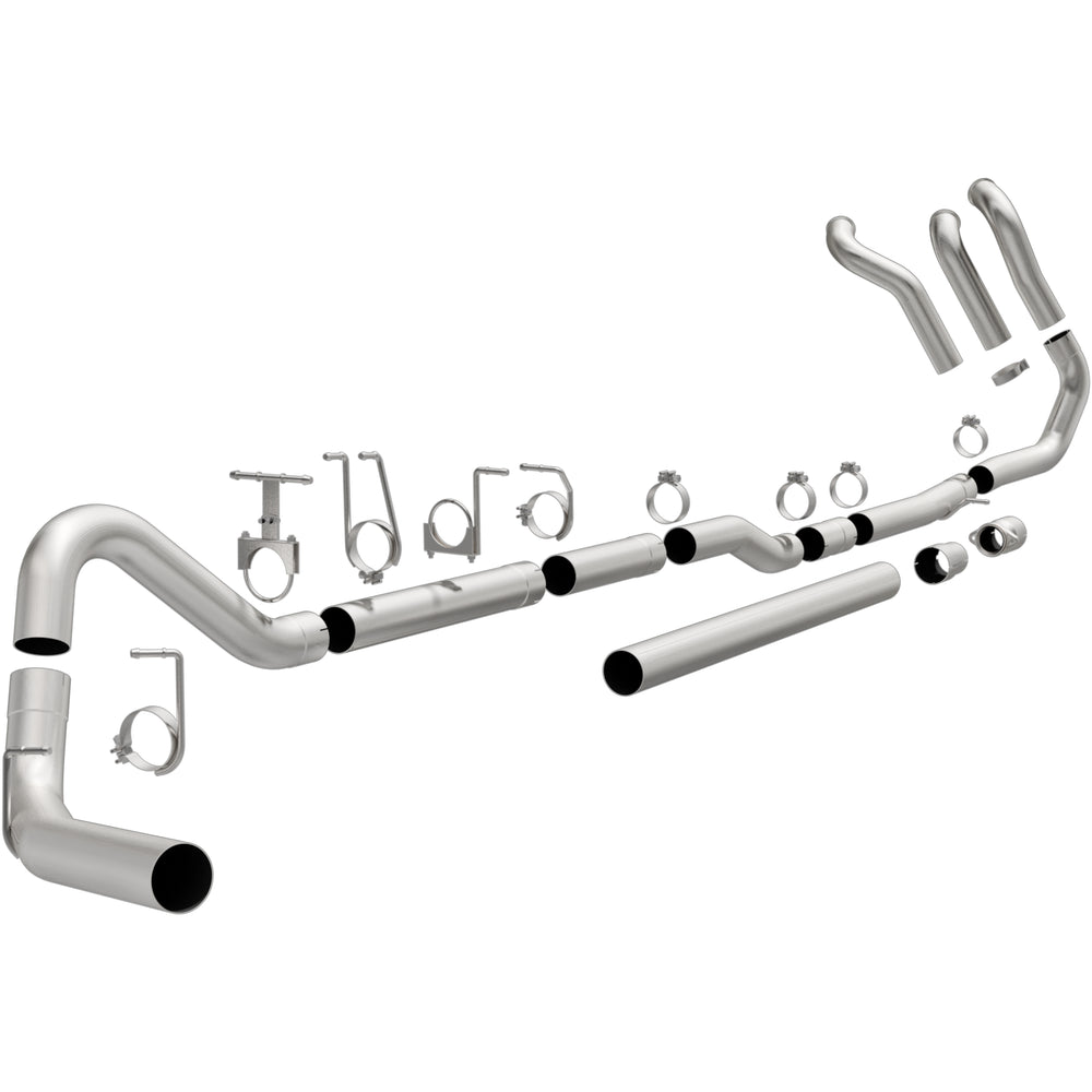 MagnaFlow 1999-2003 Ford F-250 Super Duty 7.3L | 1999-2003 Ford F-350 Super Duty 7.3L Custom Builder Series Turbo Back 4 in Performance Exhaust System 17878