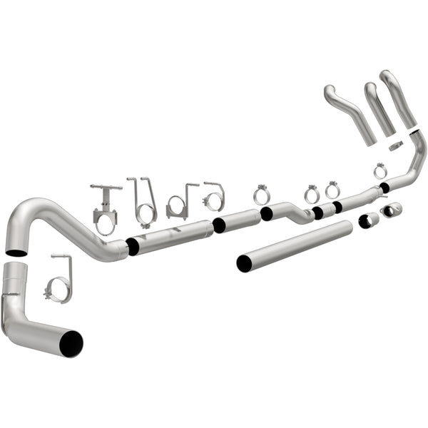 MagnaFlow 1999-2003 Ford F-250 Super Duty 7.3L | 1999-2003 Ford F-350 Super Duty 7.3L Custom Builder Series Turbo Back 4 in Performance Exhaust System 17878