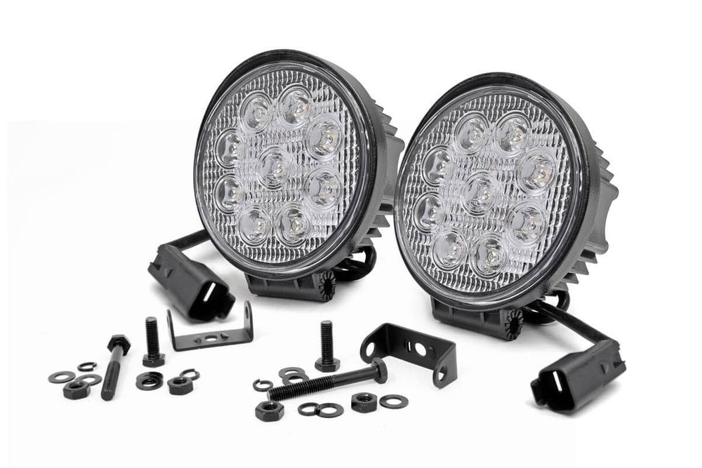 Rough Country - 4 Inch Chrome Series LED Light - Round - Pair