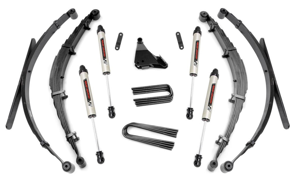 Rough Country - 4 Inch Lift Kit - Rear Springs - V2 - Ford F-250/F-350 Super Duty 4WD (99-04)