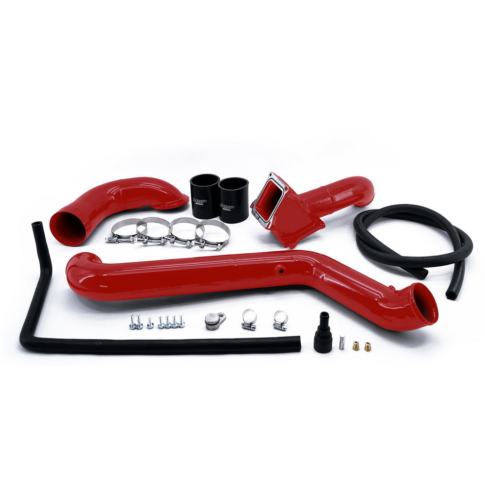 2011-2016 Chevrolet / GMC Max Flow Bridge/ Cold Side Tube/ Turbo Inlet Flag Red