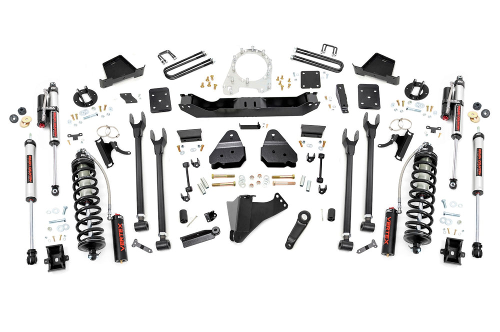 Rough Country - 6 Inch Lift Kit - Diesel - 4 Link - OVLD - C/O Vertex - Ford F-250/F-350 Super Duty (17-22)