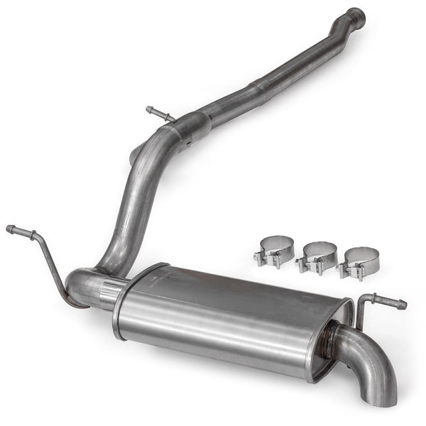 Monster Exhaust System 2.5-inch Single Exit, Stainless Steel Tip