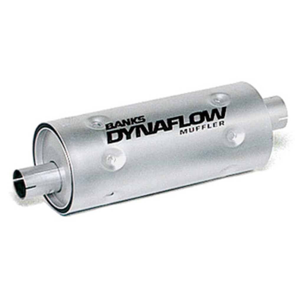 Exhaust Muffler Stainless Steel, 3 inch Inlet X 3.5 inch Outlet with Heatshield
